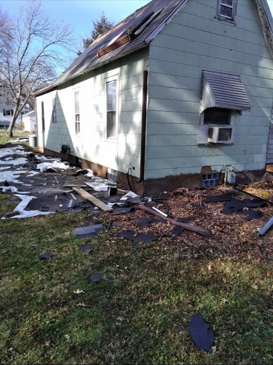Exterior Rebuild — before