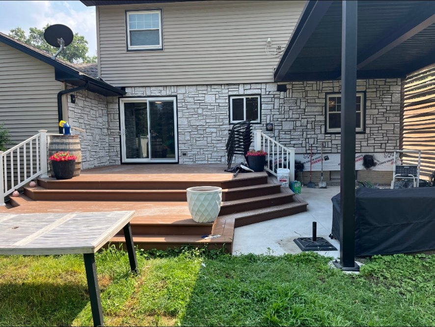 Stone Veneer & Deck — after